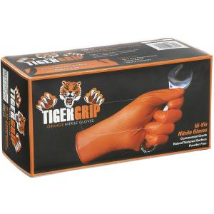 Tiger Grip Nitrile Heavy Duty Orange Gloves Size L