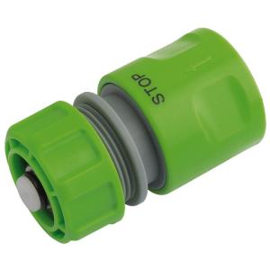 Hose Connector with Water Stop Feature (1/2")