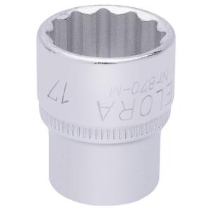 17mm 3/8" Sq. Dr. Elora Bi-Hexagon Socket