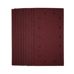 1/2 Sanding Sheets with Hook and Loop, 115 x 230mm, 80 Grit (Pack of 10)