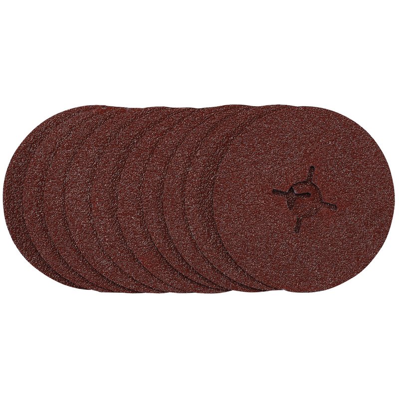 Fibre Sanding Discs, 115mm, 36 Grit, (Pack of 10)